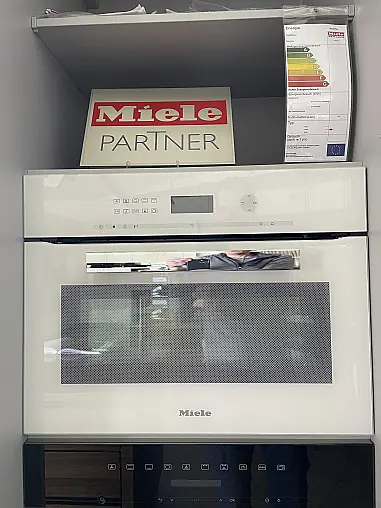 Kompakt Backofen, Einbau, B.60cm, H. 45cm, Brillantweiss, 60 Automatikprogramme, Klimagaren, Flexi-Clip