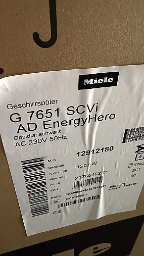 Miele G 7651 SCVi AD EnergyHero vollintegrierter Geschirrspüler