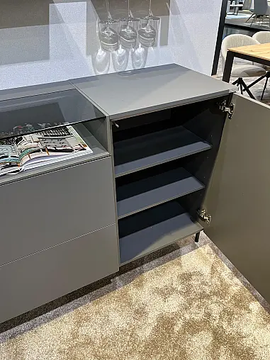 Elegantes zeitloses Sideboard / Mediaboard - tolles Relingsystem mit indirekter LED Beleuchtung - Exklusives Messestück wieder original verpackt