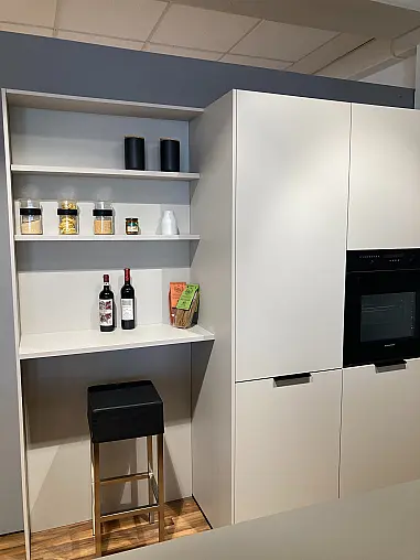 Ausstellungsküche im Angebot – Häcker AV 1000 in Greige &amp; Sandgrau