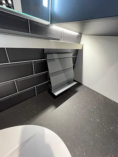 Exklusives Badezimmer  - Landhausstil - Fjordblau - LED-Beleuchtung