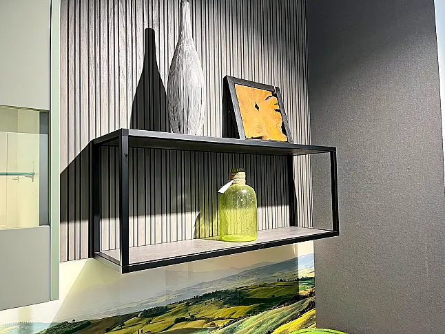 moderne L-Küche und separat stehenden Geräte Block Lack Olive Premium