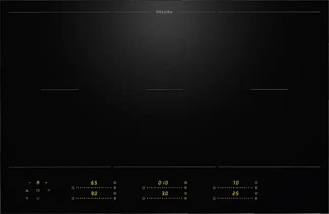 Induktionskochfeld MattFinish / 80 cm breit  / 6 Kochzonen / 3 leistungsstarke PowerFlex-Kochbereiche