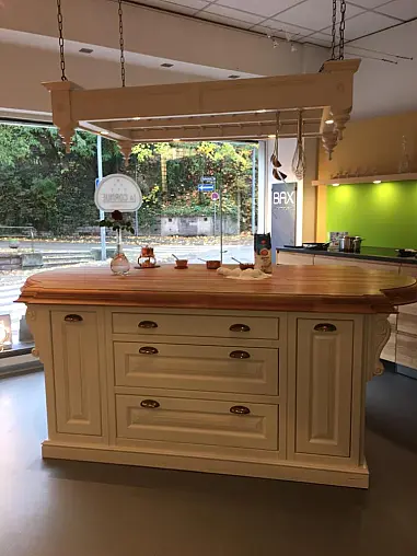 Insel mit Arbeitsplatte Kirschholzplatte massiv