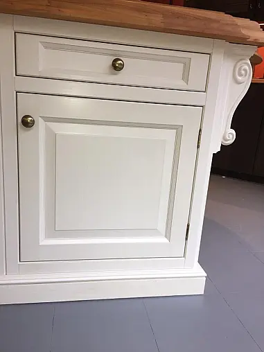 Insel mit Arbeitsplatte Kirschholzplatte massiv