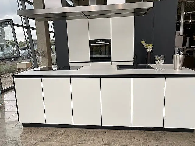 Junior weiß mit schwarzen Kanten Design Art mit PM Griff schwarz