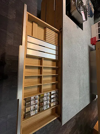 Massive Echtholzküche gemütlich Modern 2 Zeilen mit großer Insel