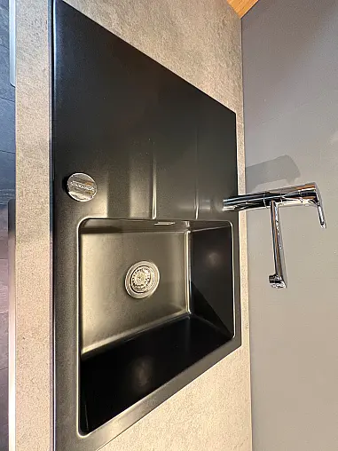 Massive Echtholzküche gemütlich Modern 2 Zeilen mit großer Insel