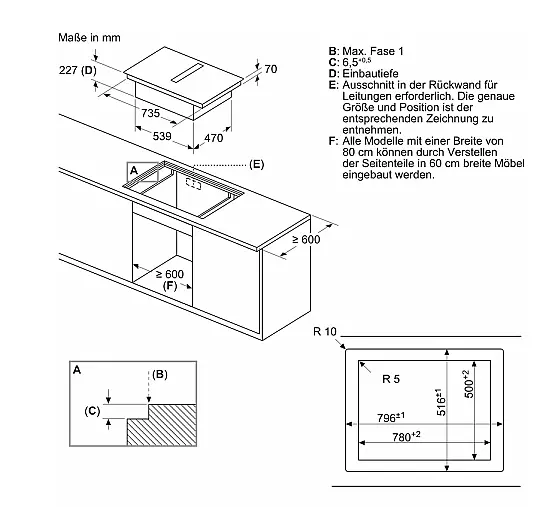 NEU UND ORGINALVERPACKT (flächenbündigen Einbau)