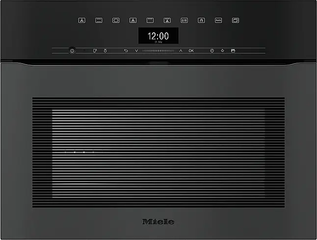 Kompaktbackofen obsidianschwarz matt