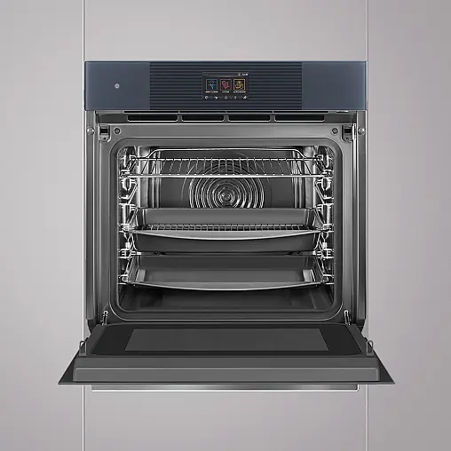 Einbaubackofen mit Mikrowelle und Dampfgaren Neptun Grey Multifunktionsgerät
