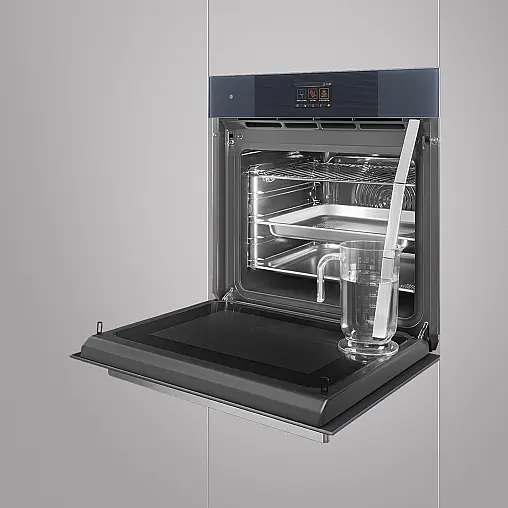 Einbaubackofen mit Mikrowelle und Dampfgaren Neptun Grey Multifunktionsgerät
