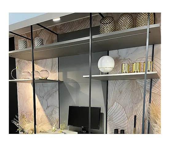 Schickes Homeoffice in angenehmem Grauton