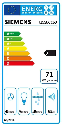 Siemens iQ300, Integrierte Designhaube, 90 cm, Klarglas, Mattschwarz LJ95BCC60 (Lager)