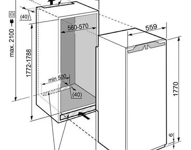 Liebherr Einbaukühlschrank IK5Z1FA1 178cm