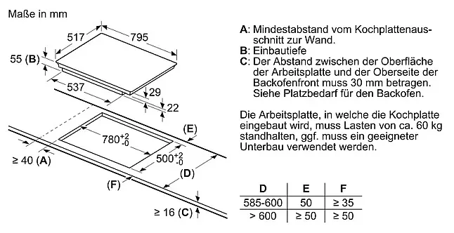 NEFF InduktIonskochfeld, 80 cm, schwarz, mIt Rahmen auflIegend NEU und OVP