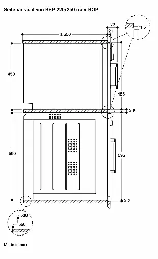 Gaggenau Dampfbackofen Serie 200 BSP250101