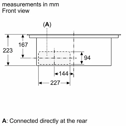 Serie 4 Induktions Kochfeld mit integriertem Dunstabzug 60 cm Rahmenlos aufliegend