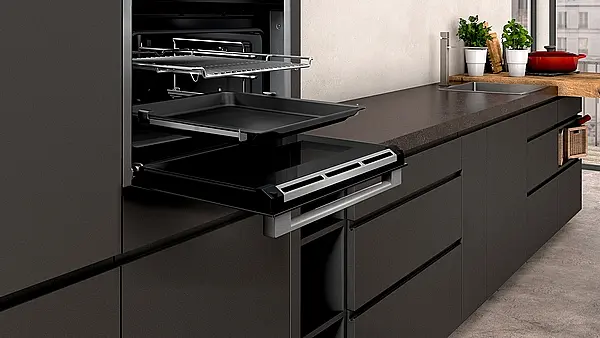 N 90 Kompakt-Dampfbackofen 60 x 45 cm Edelstahl FullSteam mit HomeConnect