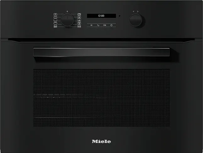 Einbaubackofen Obsidianschwarz