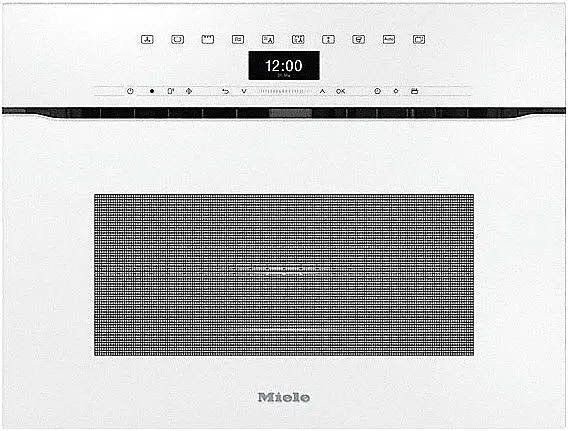 Miele Backofen mit Mikrowelle grifflos Glas weiß (3 Stück vorhanden)