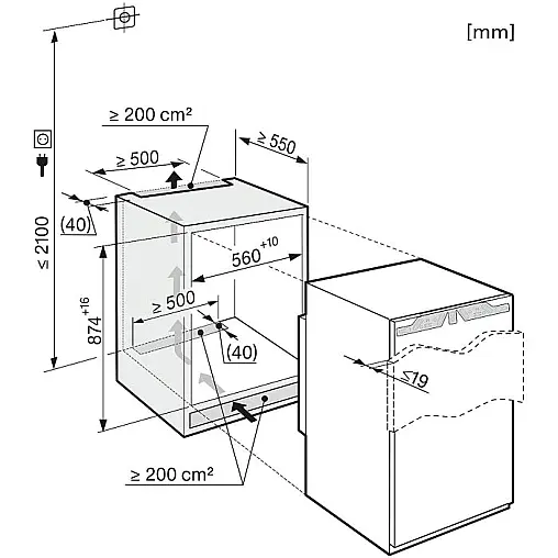 Einbau-Kühlschrank