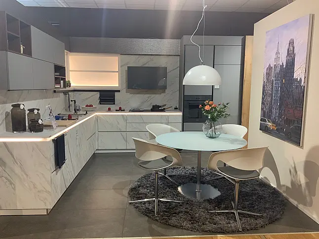 Carrara weiß, Mattlack PerfectSense, Perlgrau Mattlack