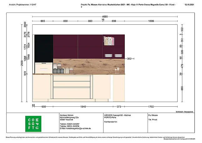 Porto-GL Concept T734 crema-magnolie Mattlack