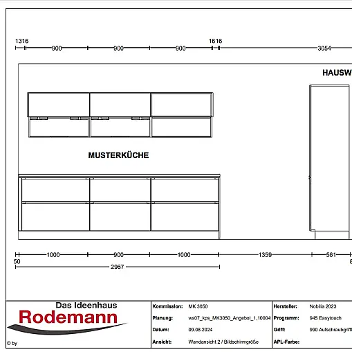 Moderne Küche in mineralgrün