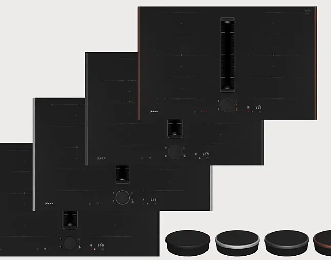 N 90 Induktionskochfeld mit Dunstabzug 80 cm Flex Design