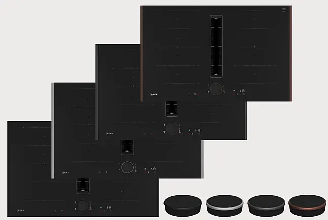 N 90 Induktionskochfeld mit Dunstabzug 80 cm Flex Design