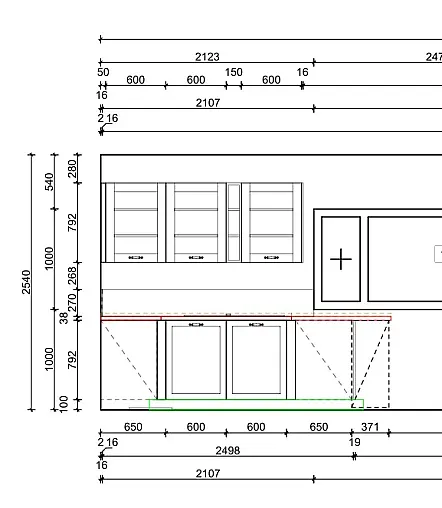 Große Nobilia Landhausküche mit Bosch-Geräten
