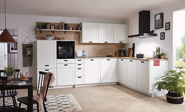 Nobilia Landhausküche L Form Nordic Weiß