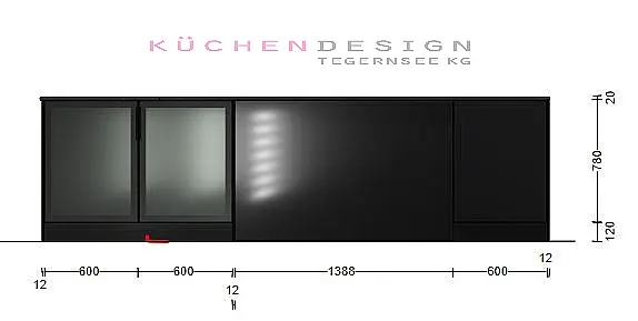Poggenpohl Premium Designküche | Schwarz Samtmatt |