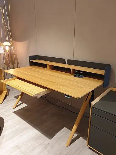 pisa Schreibtisch mit Container mit Großraumlade