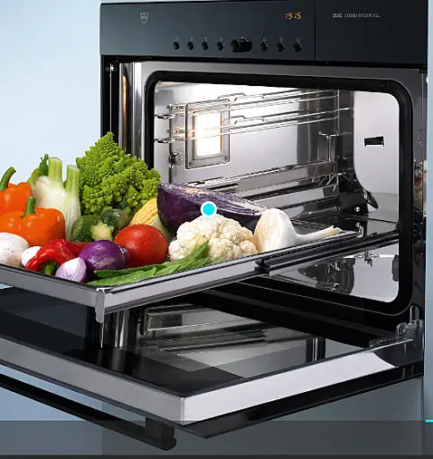 Dämpfen und Backen in einem System