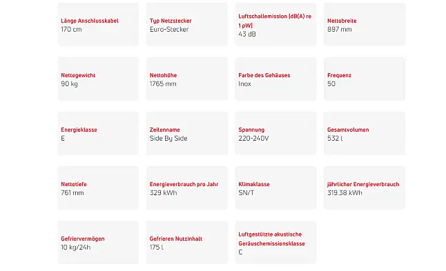 Kühl-Gefrierkombination in Edelstahloptik