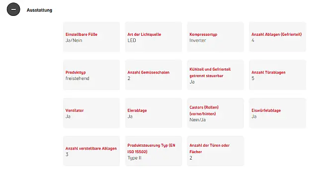 Kühl-Gefrierkombination in Edelstahloptik