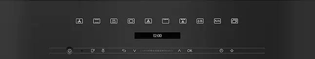 Dampfbackofen Obsidianschwarz