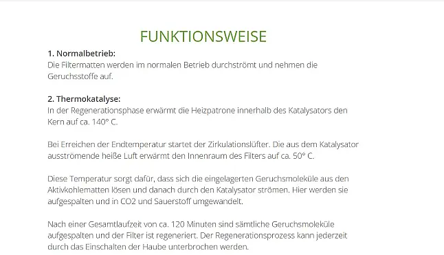 Permalyt Filter Typ: DL BUR  für Kochfeld mit Dunstabzug