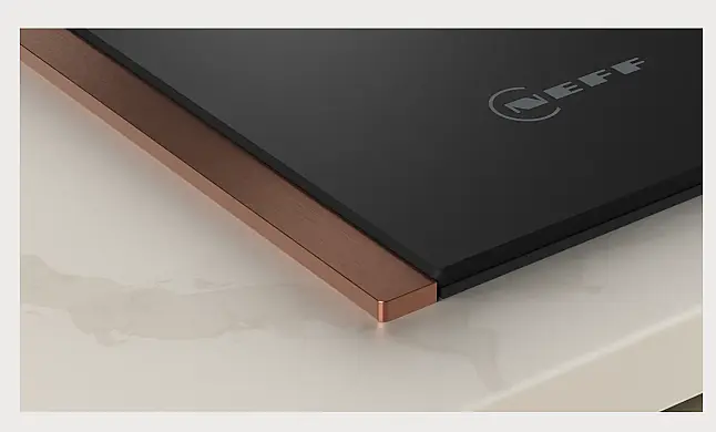 N 90 Induktionskochfeld mit Dunstabzug 80 cm Mattschwarz, Flex Design
