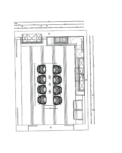 Exklusive Messeküche - Landhaus - XL Schränke - viel LED Beleuchtung - inklusive großem Esstisch mit 8 Stühlen