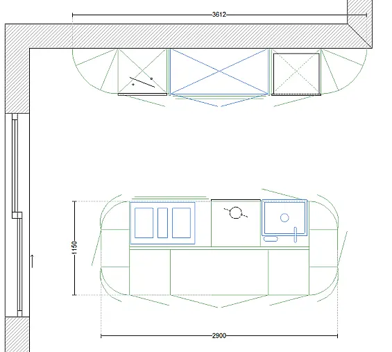 Neue Designer-Luxusküche mit Premium-Ausstattung &amp; Bosch Einbaugeräten