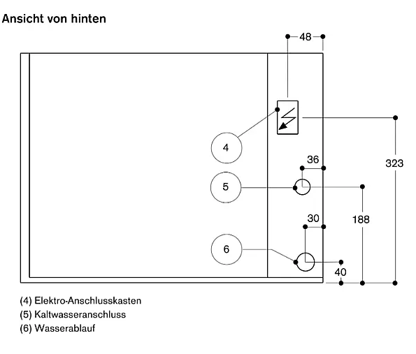 BS485111 Dampfbackofen – Ausstellungsgerät | Serie 400 | Edelstahl hinter Glas | Festwasser