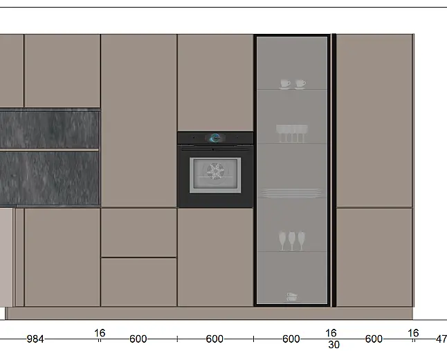 Neue Designer-Luxusküche mit Premium-Ausstattung &amp; Bosch Einbaugeräten