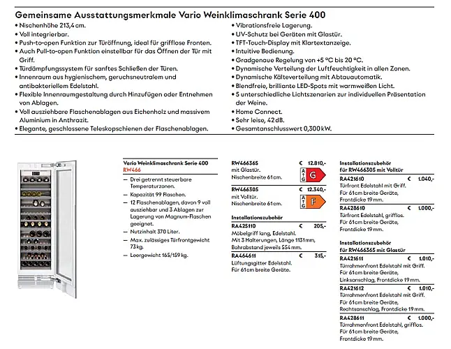 Weinklimagerät