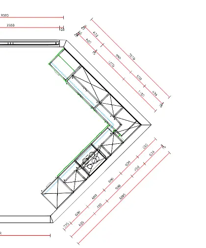 Hochwertige  Landhausküche in L-Form