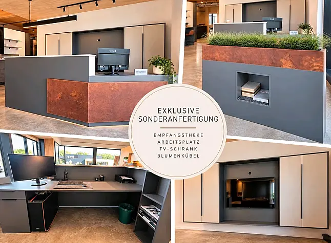 Empfangsbereich / Empfangsbereich / Arbeitsplatz mit Schreibtisch
