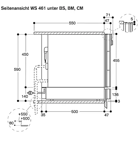 WS461100 Wärmeschublade – B-Ware | Serie 400 | Anthrazit