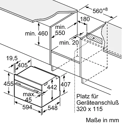 Siemens CS958GCB1 iQ700 – StudioLine Einbau‑Kompaktdampfbackofen | Ausstellung | 47 L | Smart‑Funktionen